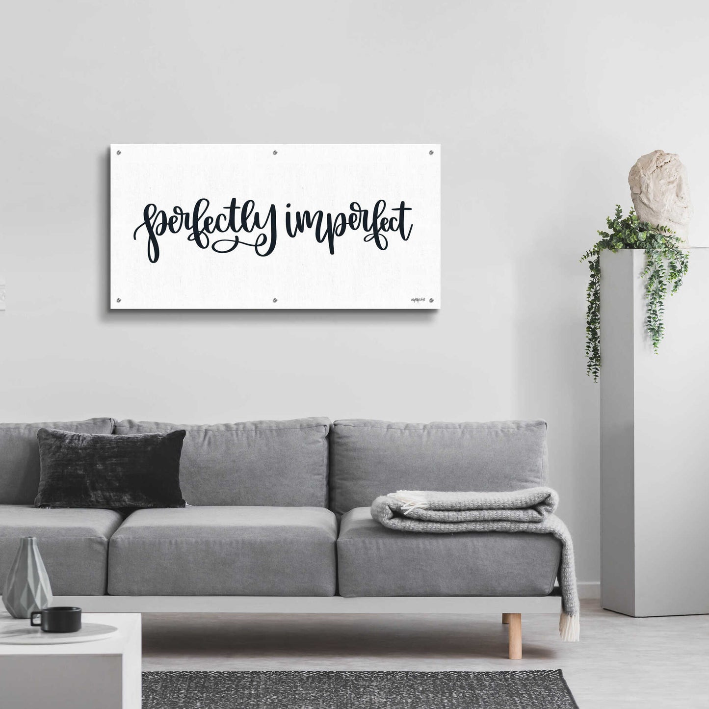 Epic Art 'Perfectly Imperfect ' by Imperfect Dust, Acrylic Glass Wall Art,48x24