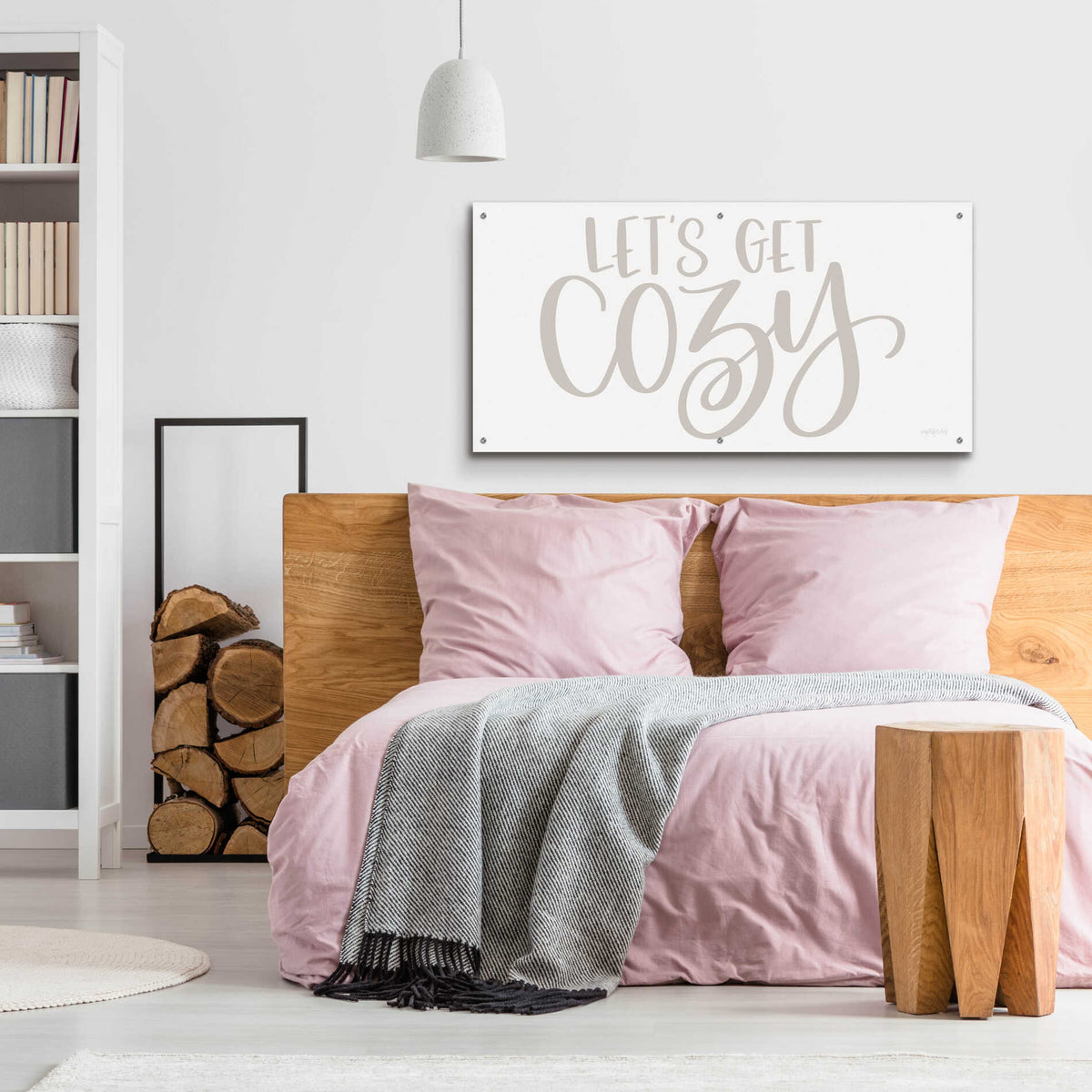 Epic Art 'Let's Get Cozy ' by Imperfect Dust, Acrylic Glass Wall Art,48x24