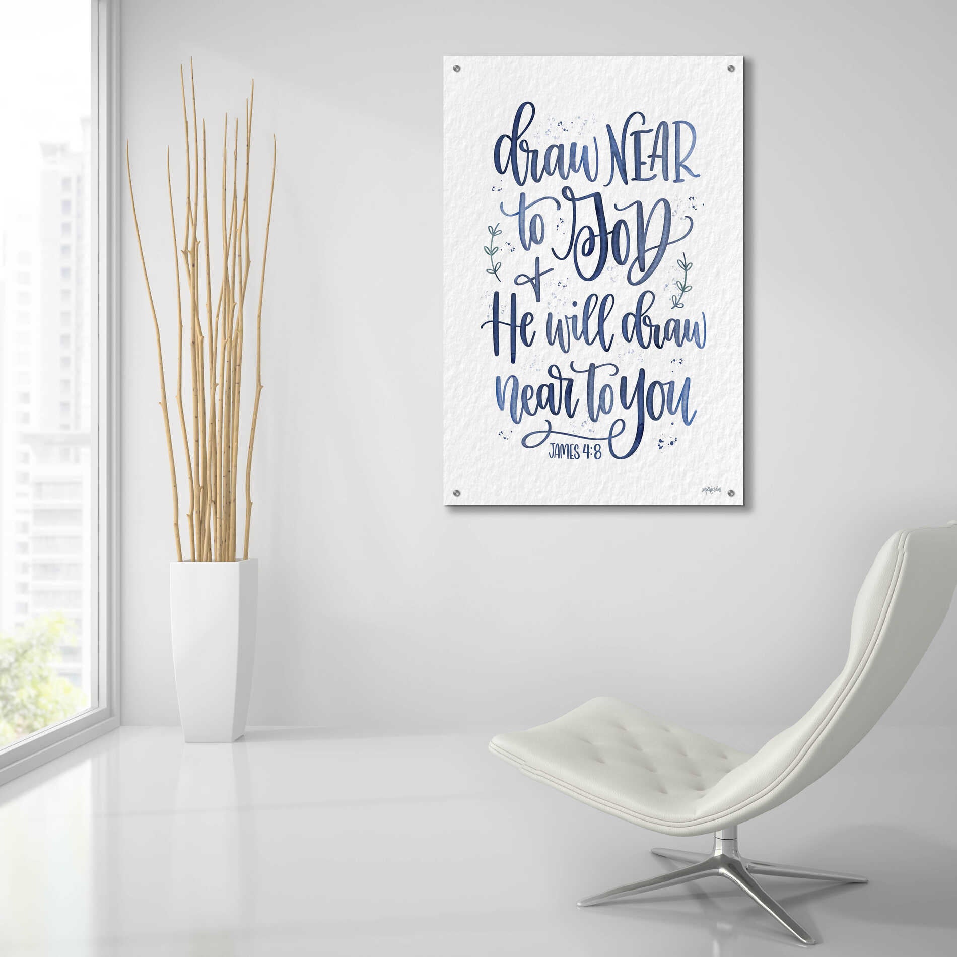 Epic Art 'Draw Near to God' by Imperfect Dust, Acrylic Glass Wall Art,24x36