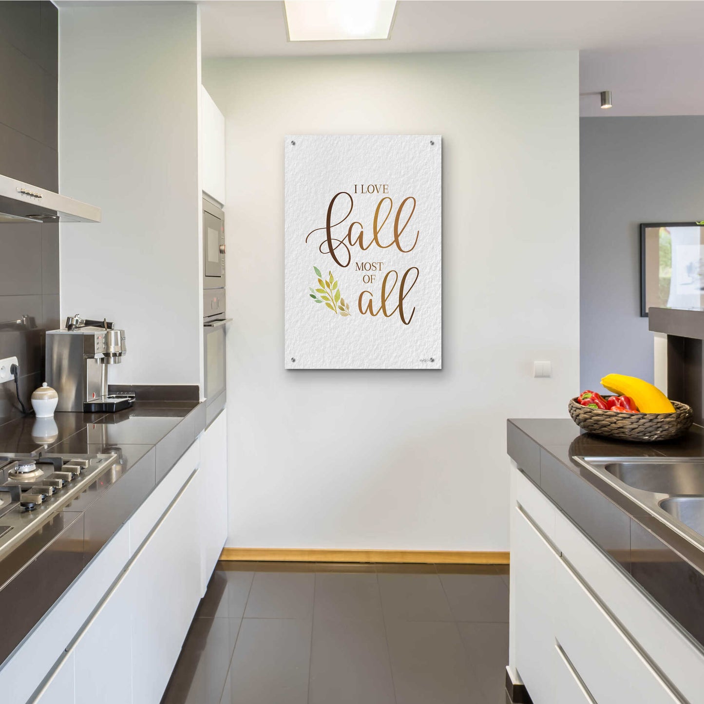 Epic Art 'I Love Fall Most of All' by Imperfect Dust, Acrylic Glass Wall Art,24x36