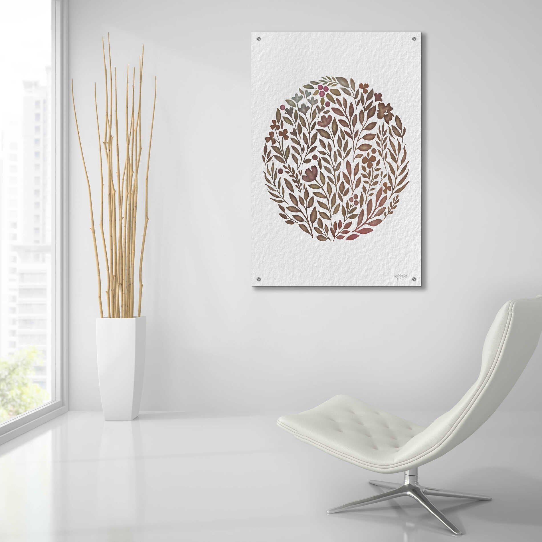 Epic Art 'Fall Florals' by Imperfect Dust, Acrylic Glass Wall Art,24x36