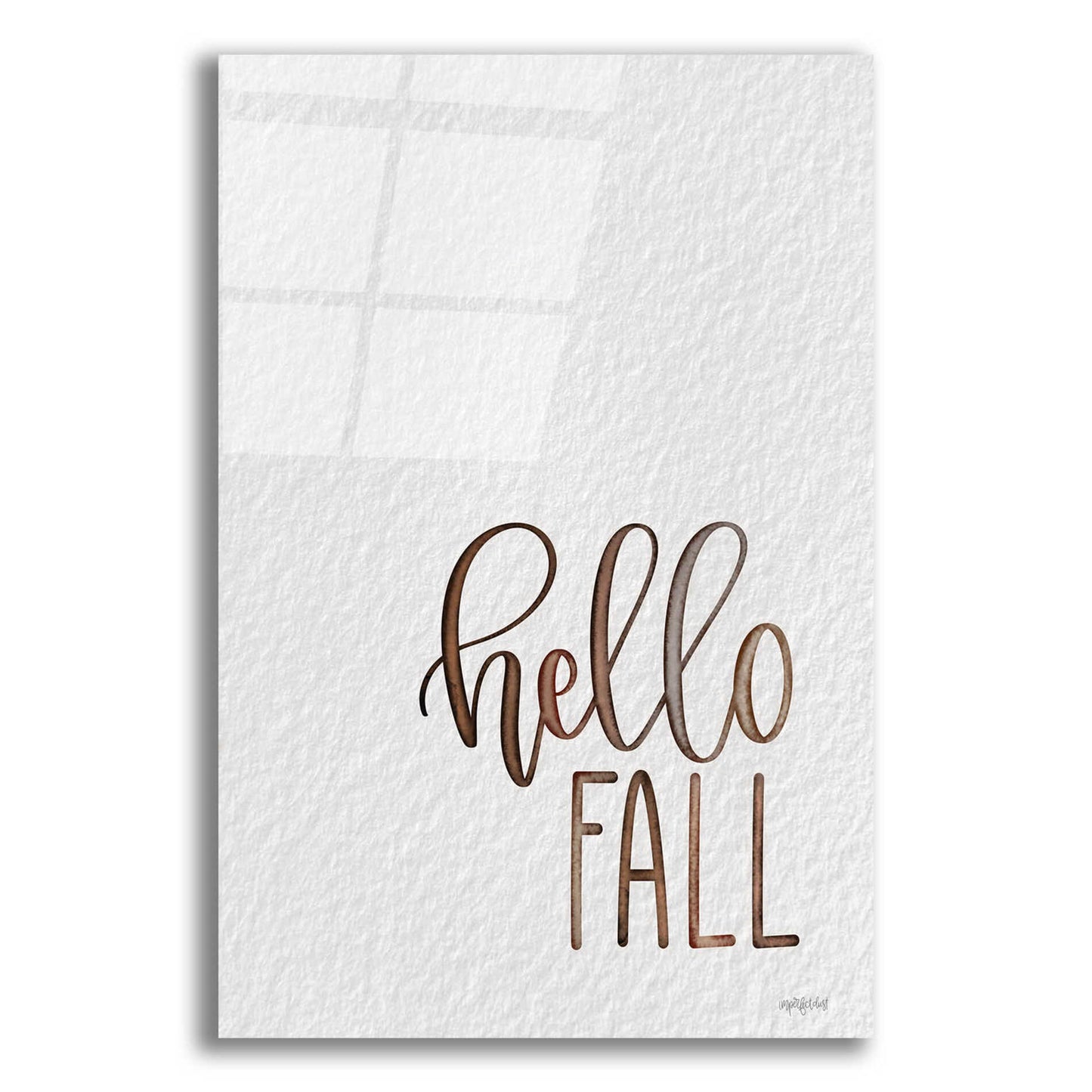 Epic Art 'Hello Fall 2' by Imperfect Dust, Acrylic Glass Wall Art,12x16