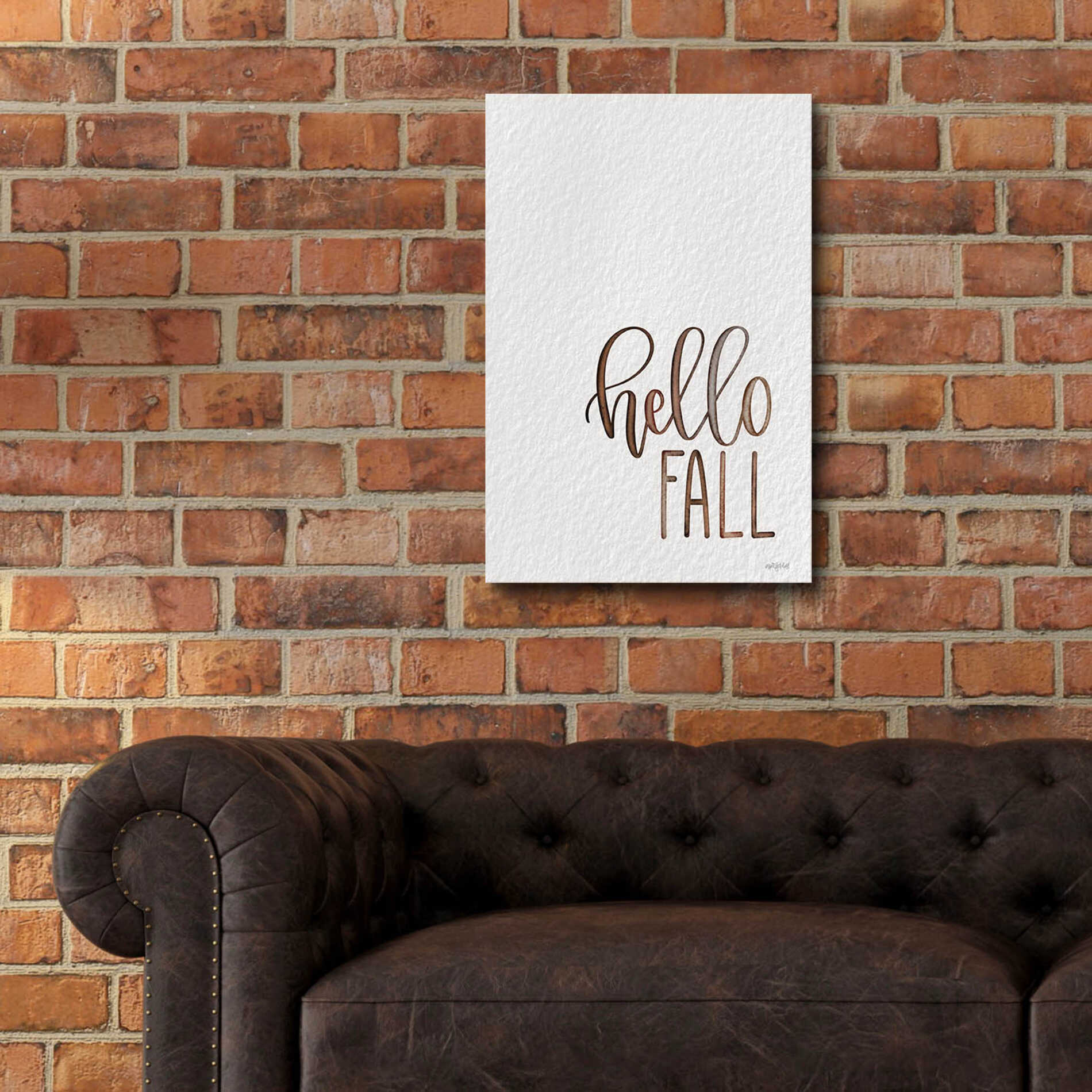 Epic Art 'Hello Fall 2' by Imperfect Dust, Acrylic Glass Wall Art,16x24