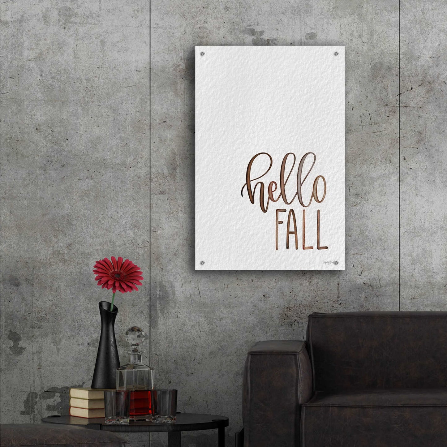 Epic Art 'Hello Fall 2' by Imperfect Dust, Acrylic Glass Wall Art,24x36