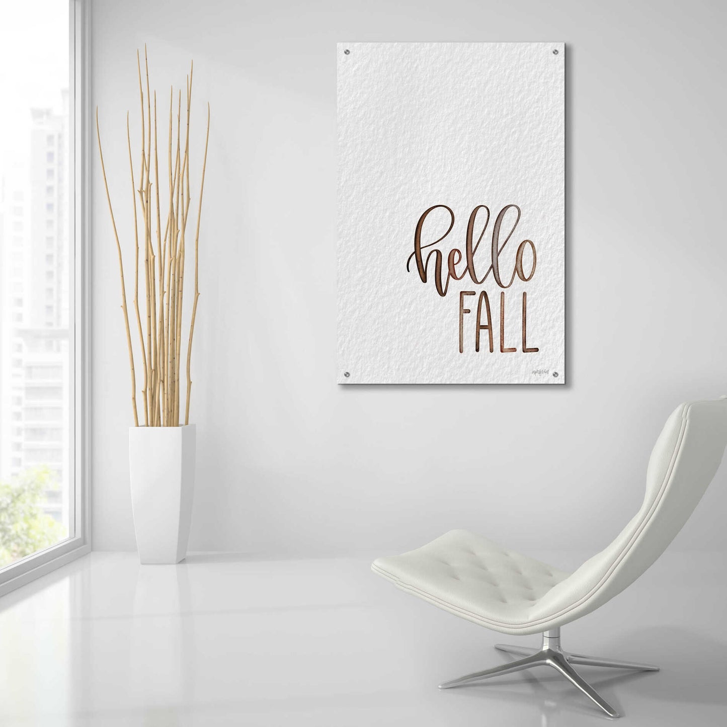 Epic Art 'Hello Fall 2' by Imperfect Dust, Acrylic Glass Wall Art,24x36