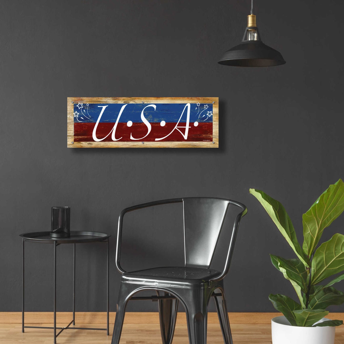 Epic Art 'USA' by Ed Wargo, Acrylic Glass Wall Art,36x12