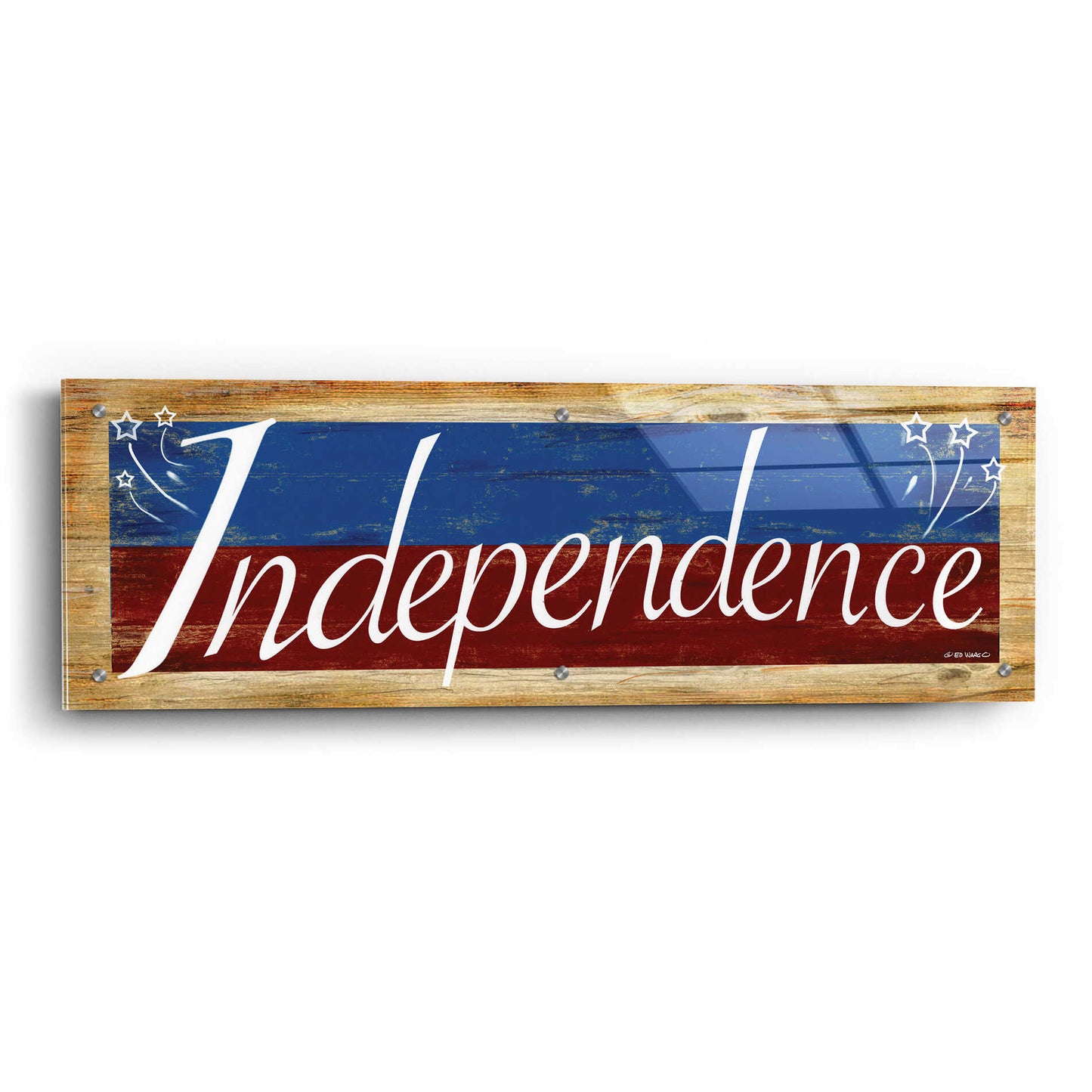 Epic Art 'Independence' by Ed Wargo, Acrylic Glass Wall Art,36x12