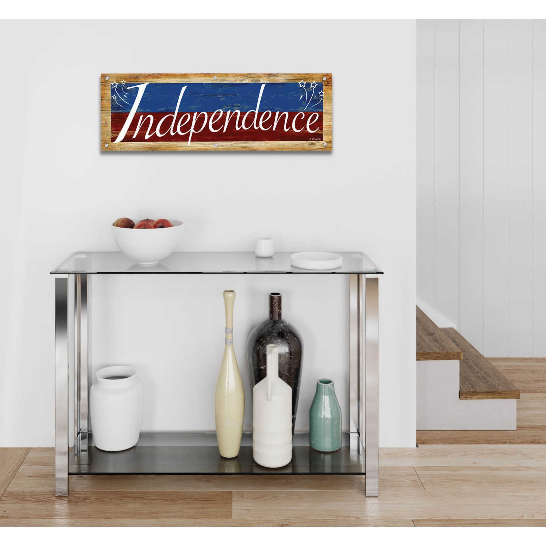 Epic Art 'Independence' by Ed Wargo, Acrylic Glass Wall Art,36x12