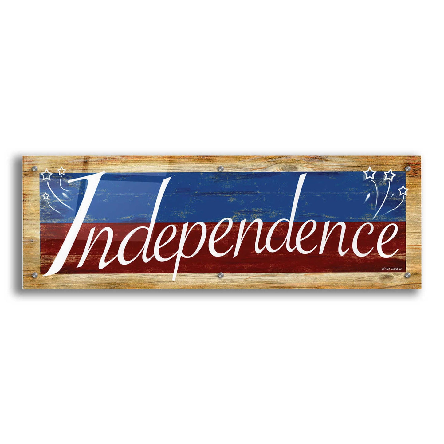 Epic Art 'Independence' by Ed Wargo, Acrylic Glass Wall Art,36x12