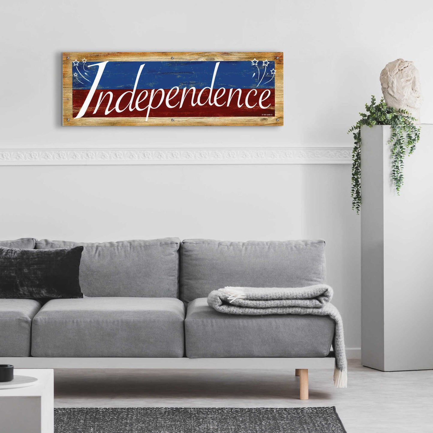 Epic Art 'Independence' by Ed Wargo, Acrylic Glass Wall Art,48x16