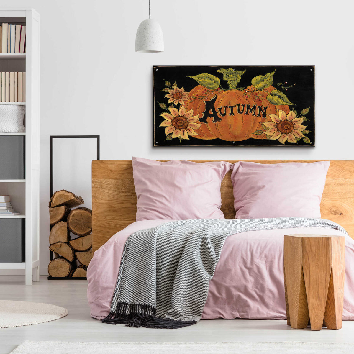 Epic Art 'Pumpkin Spice' by Lisa Hilliker, Acrylic Glass Wall Art,48x24