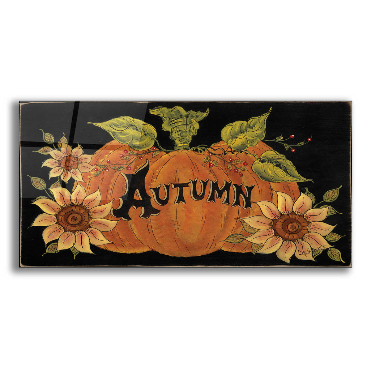 Epic Art 'Pumpkin Spice' by Lisa Hilliker, Acrylic Glass Wall Art