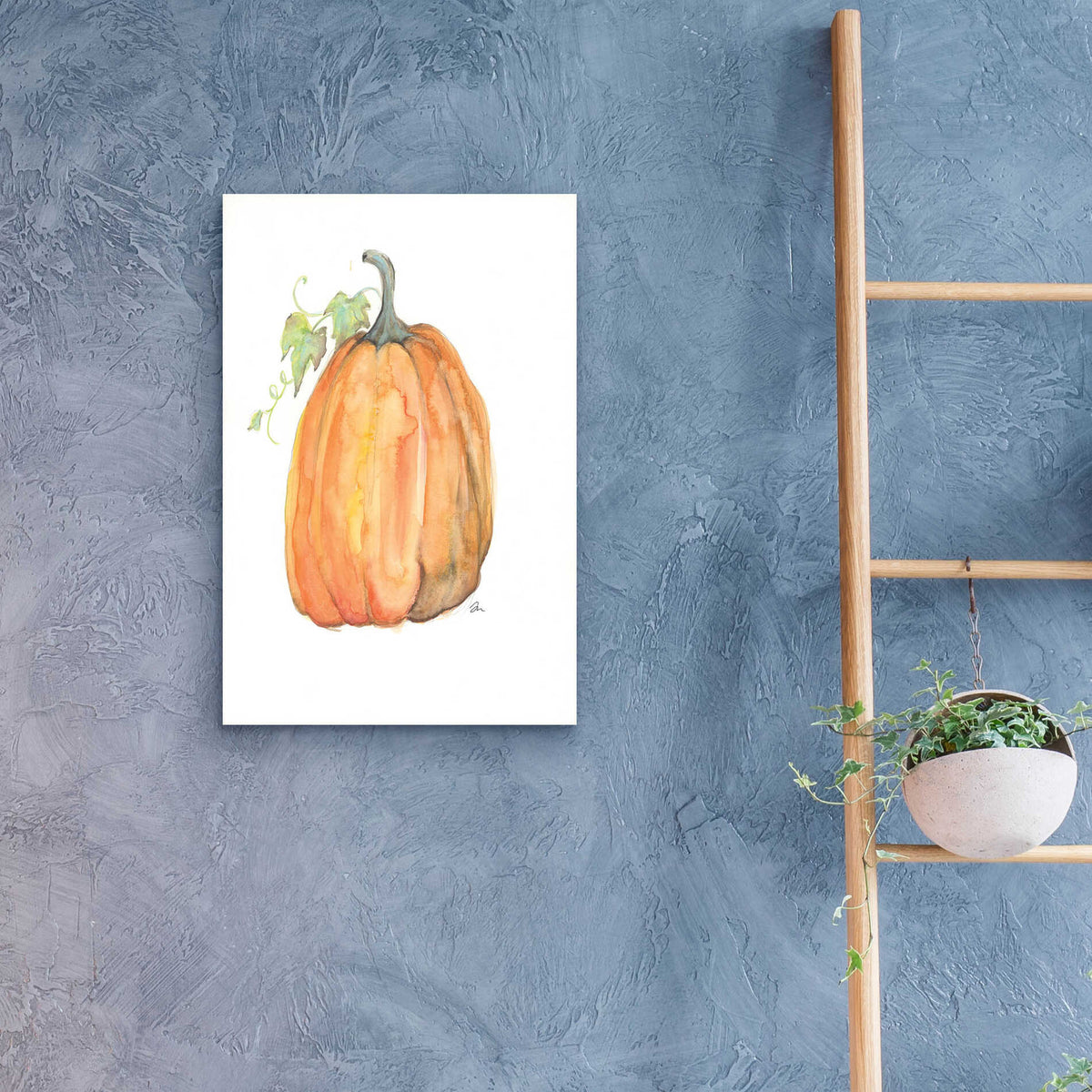 Epic Art 'Plump Pumpkin' by Jessica Mingo, Acrylic Glass Wall Art,16x24
