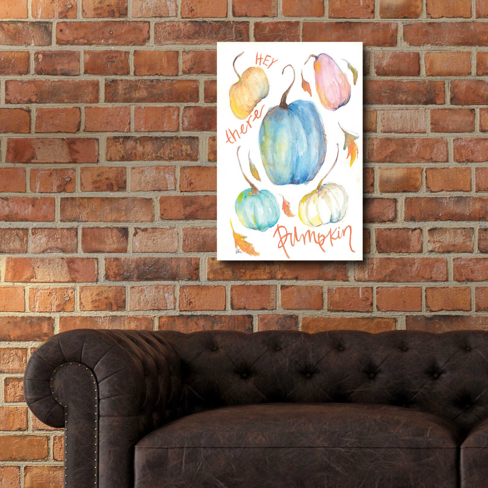 Epic Art 'Hey There Pumpkin' by Jessica Mingo, Acrylic Glass Wall Art,16x24
