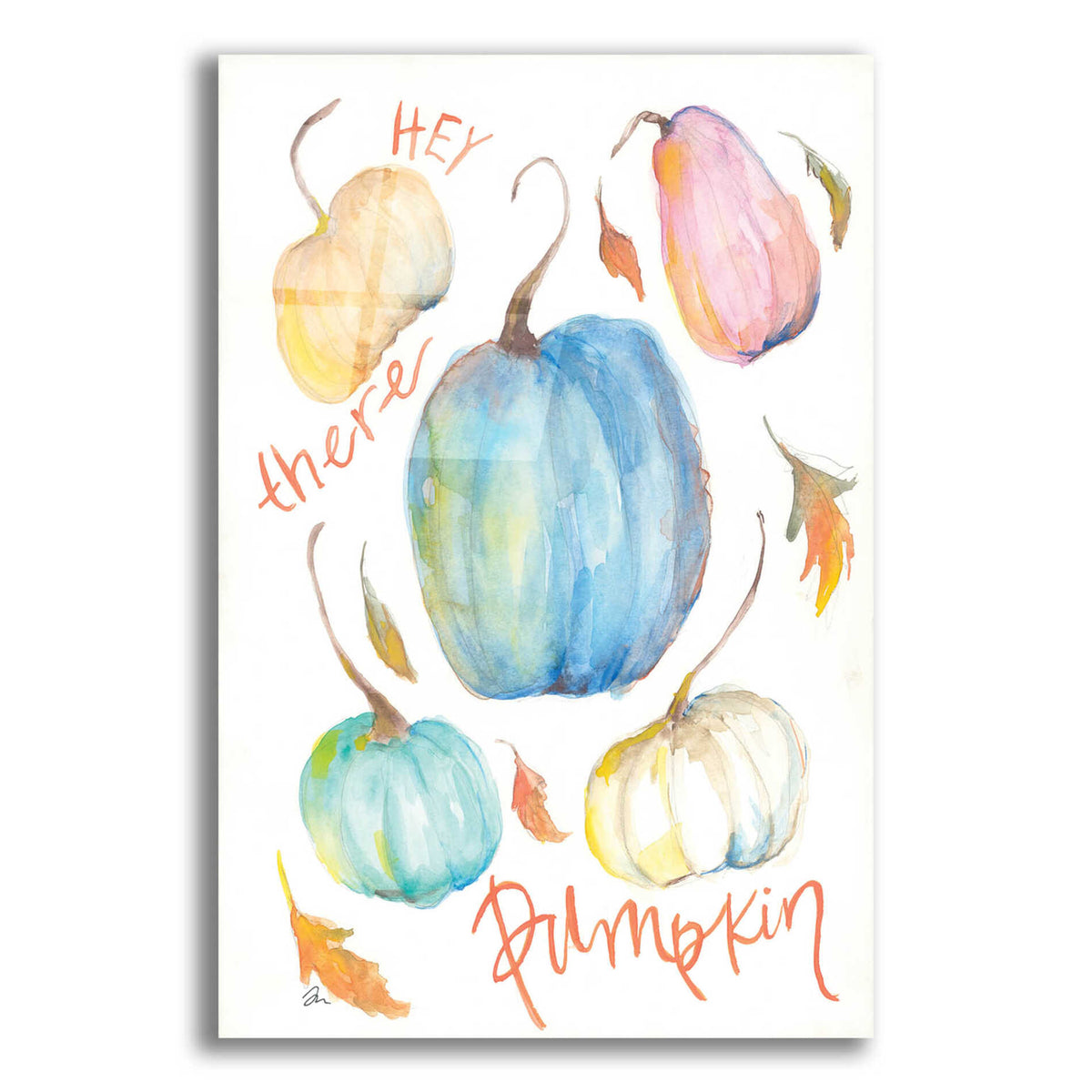 Epic Art 'Hey There Pumpkin' by Jessica Mingo, Acrylic Glass Wall Art