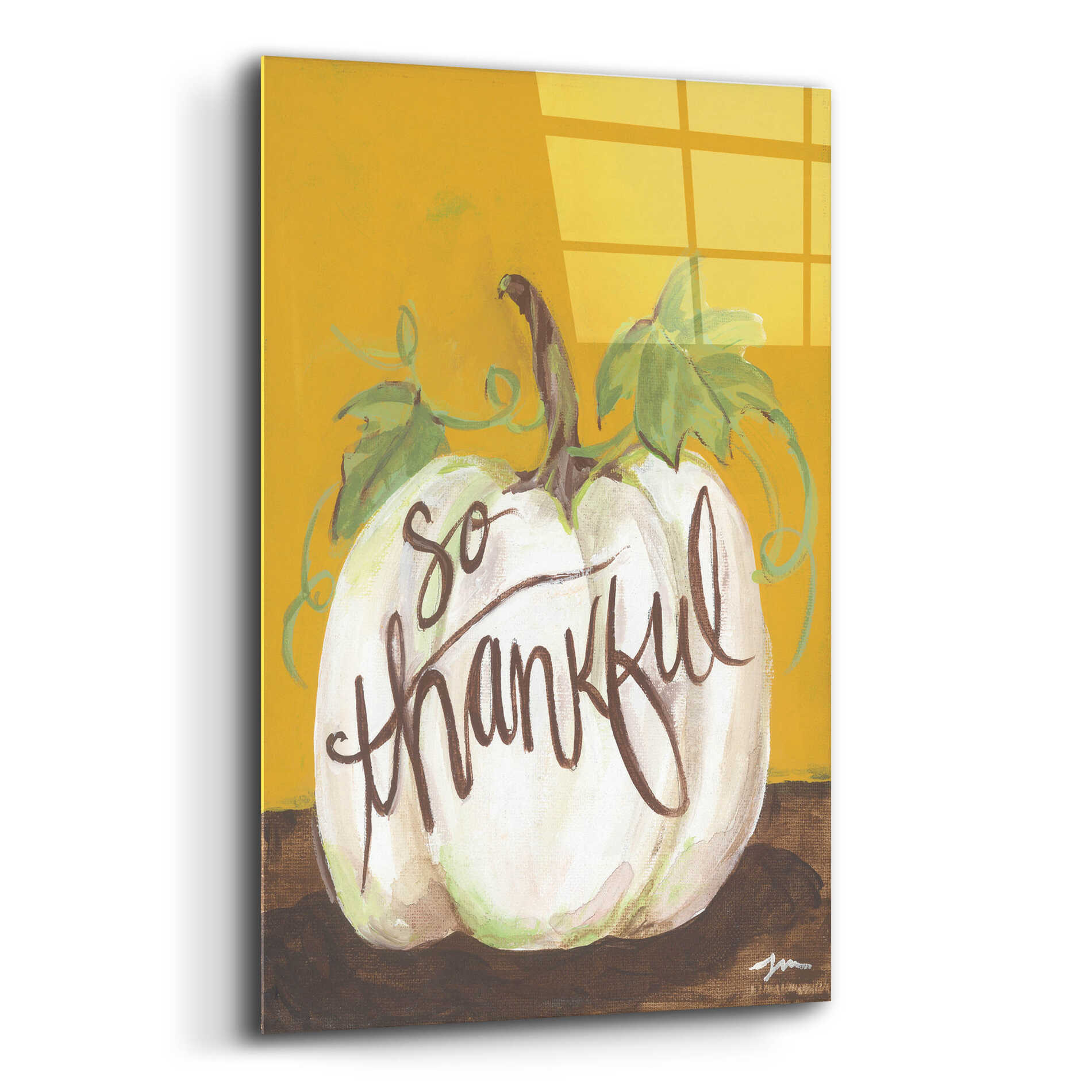 Epic Art 'So Thankful' by Jessica Mingo, Acrylic Glass Wall Art,12x16