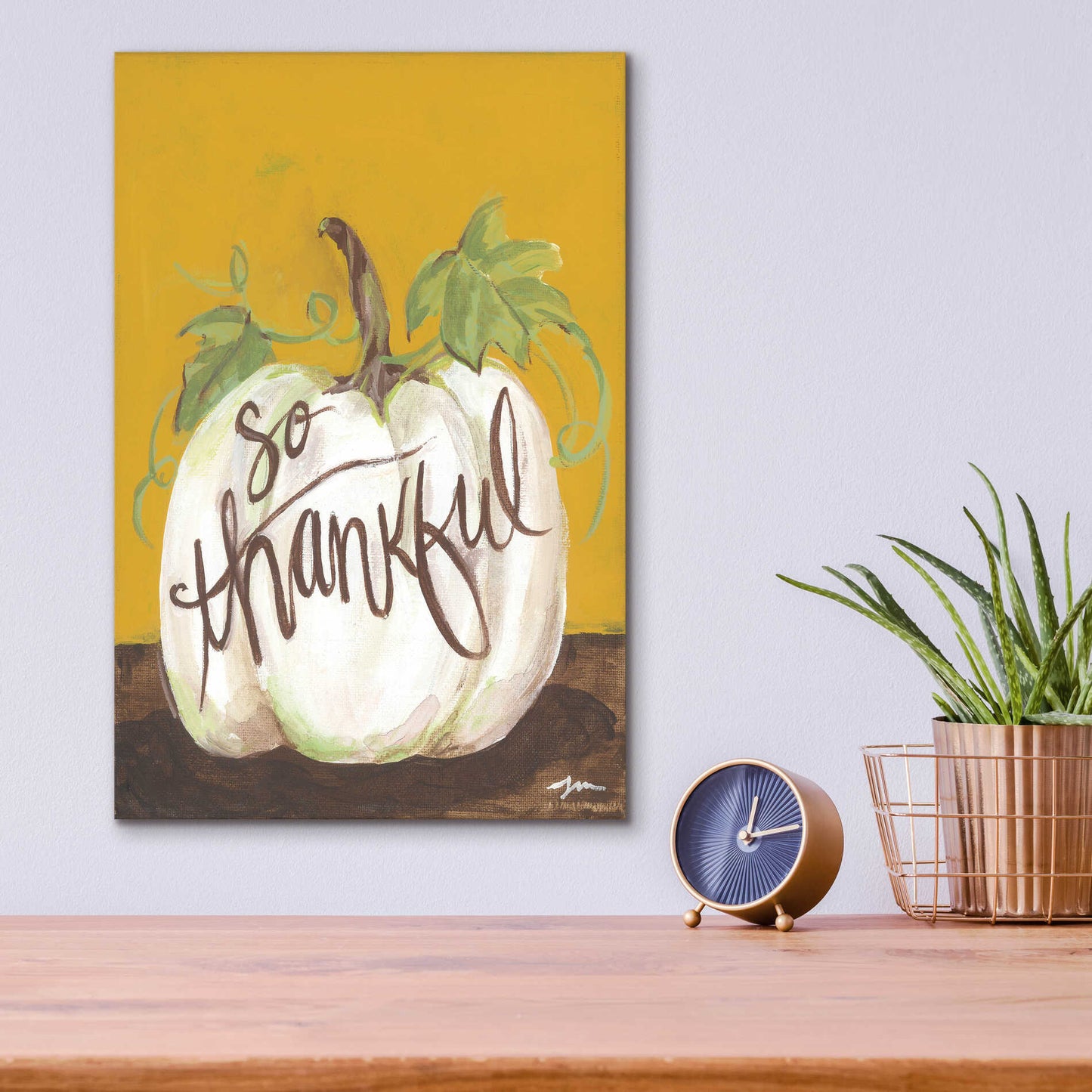 Epic Art 'So Thankful' by Jessica Mingo, Acrylic Glass Wall Art,12x16