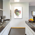 Epic Art 'Gather Turkey' by Jessica Mingo, Acrylic Glass Wall Art,24x36