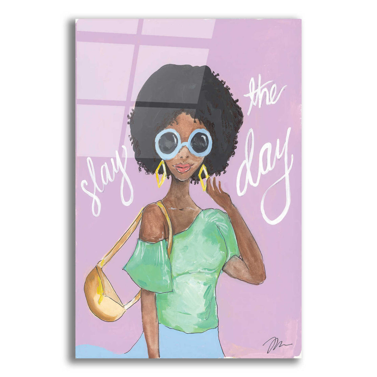 Epic Art 'Slay the Day' by Jessica Mingo, Acrylic Glass Wall Art