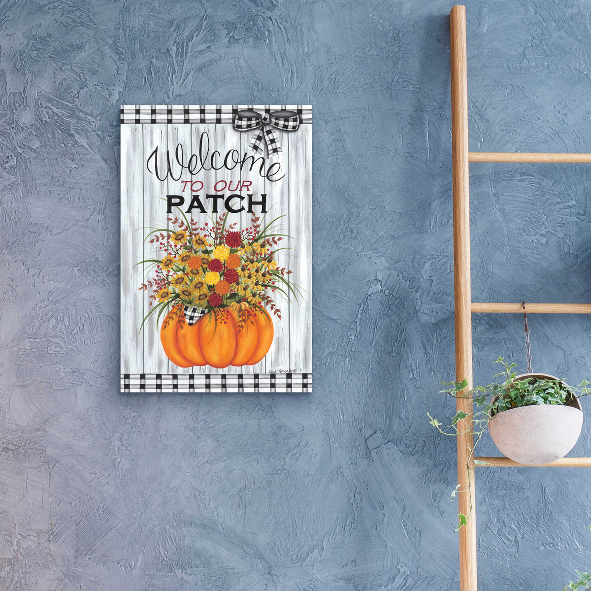 Epic Art 'Welcome to Our Patch' by Lisa Kennedy, Acrylic Glass Wall Art,16x24