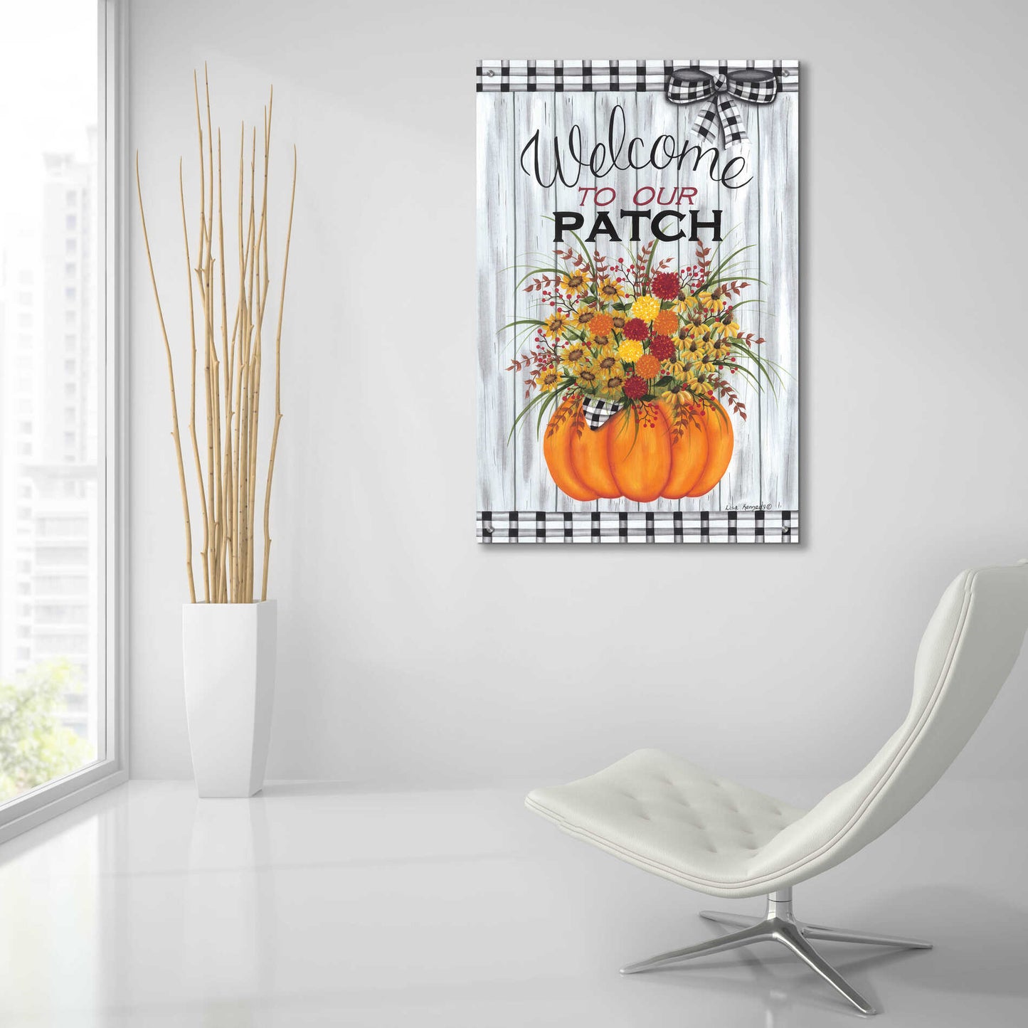 Epic Art 'Welcome to Our Patch' by Lisa Kennedy, Acrylic Glass Wall Art,24x36