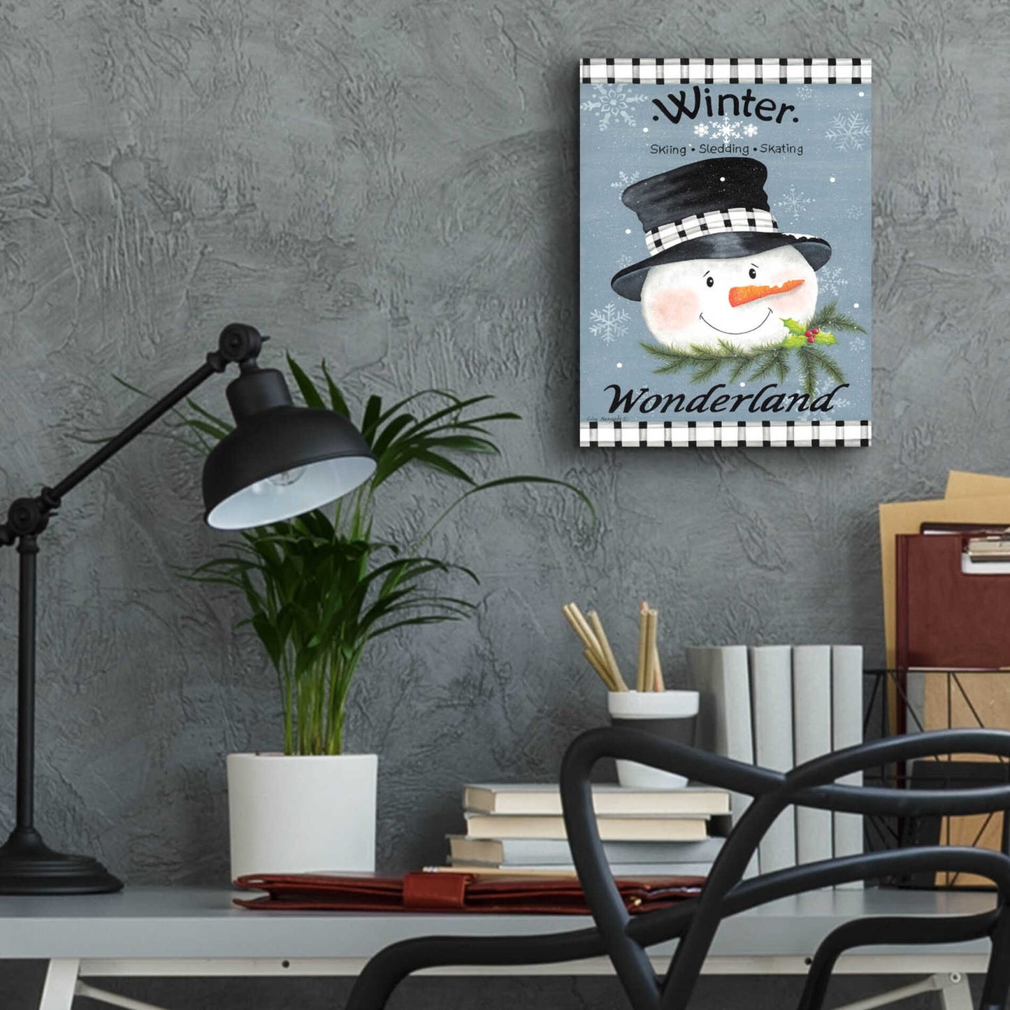 Epic Art 'Winter Wonderland' by Lisa Kennedy, Acrylic Glass Wall Art,12x16