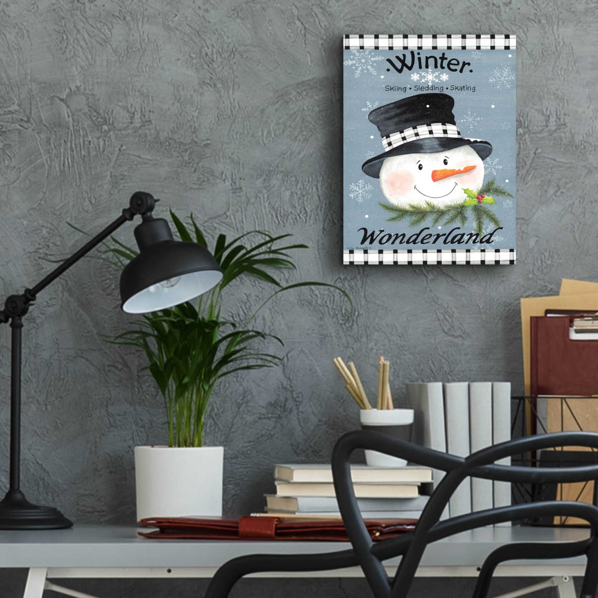 Epic Art 'Winter Wonderland' by Lisa Kennedy, Acrylic Glass Wall Art,12x16