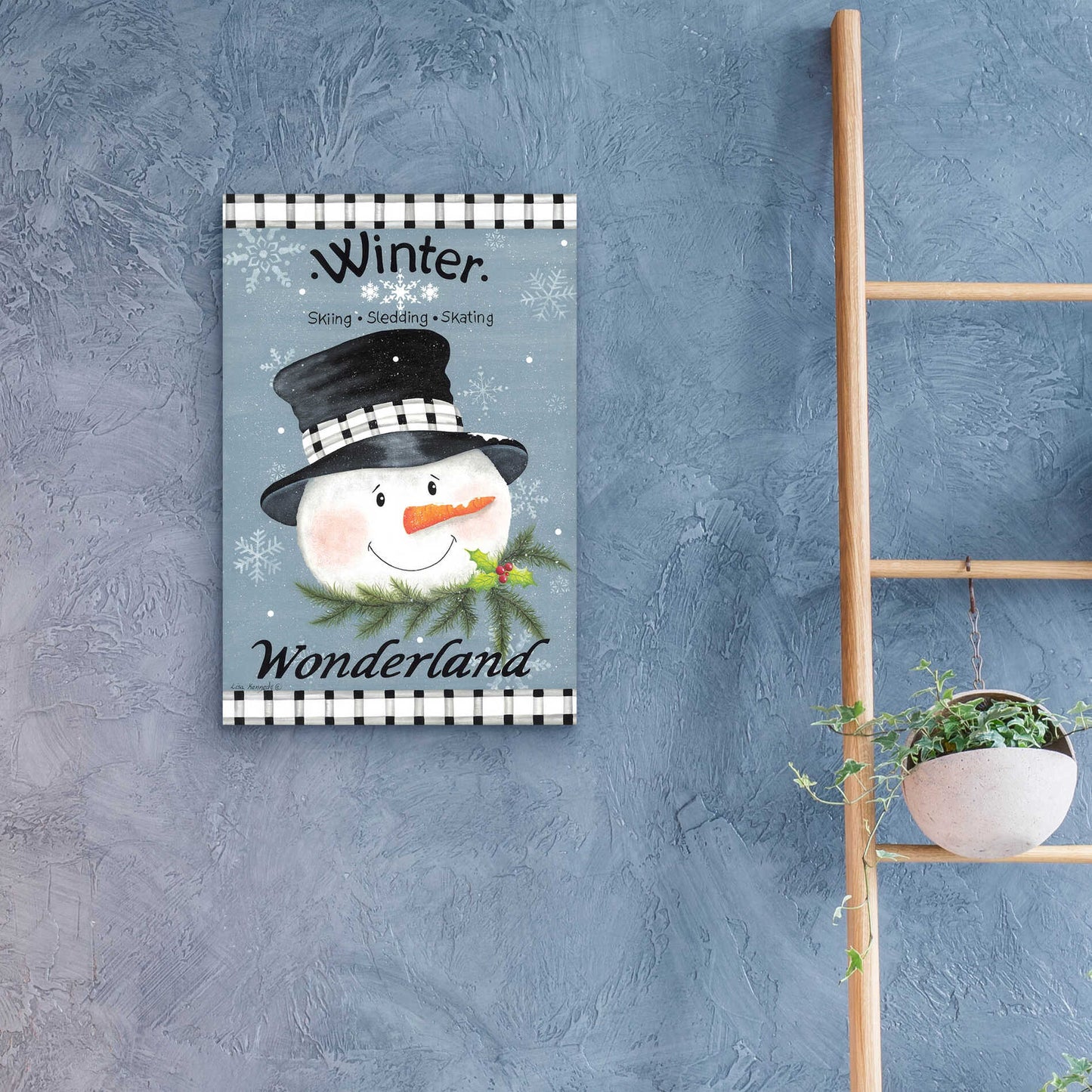 Epic Art 'Winter Wonderland' by Lisa Kennedy, Acrylic Glass Wall Art,16x24