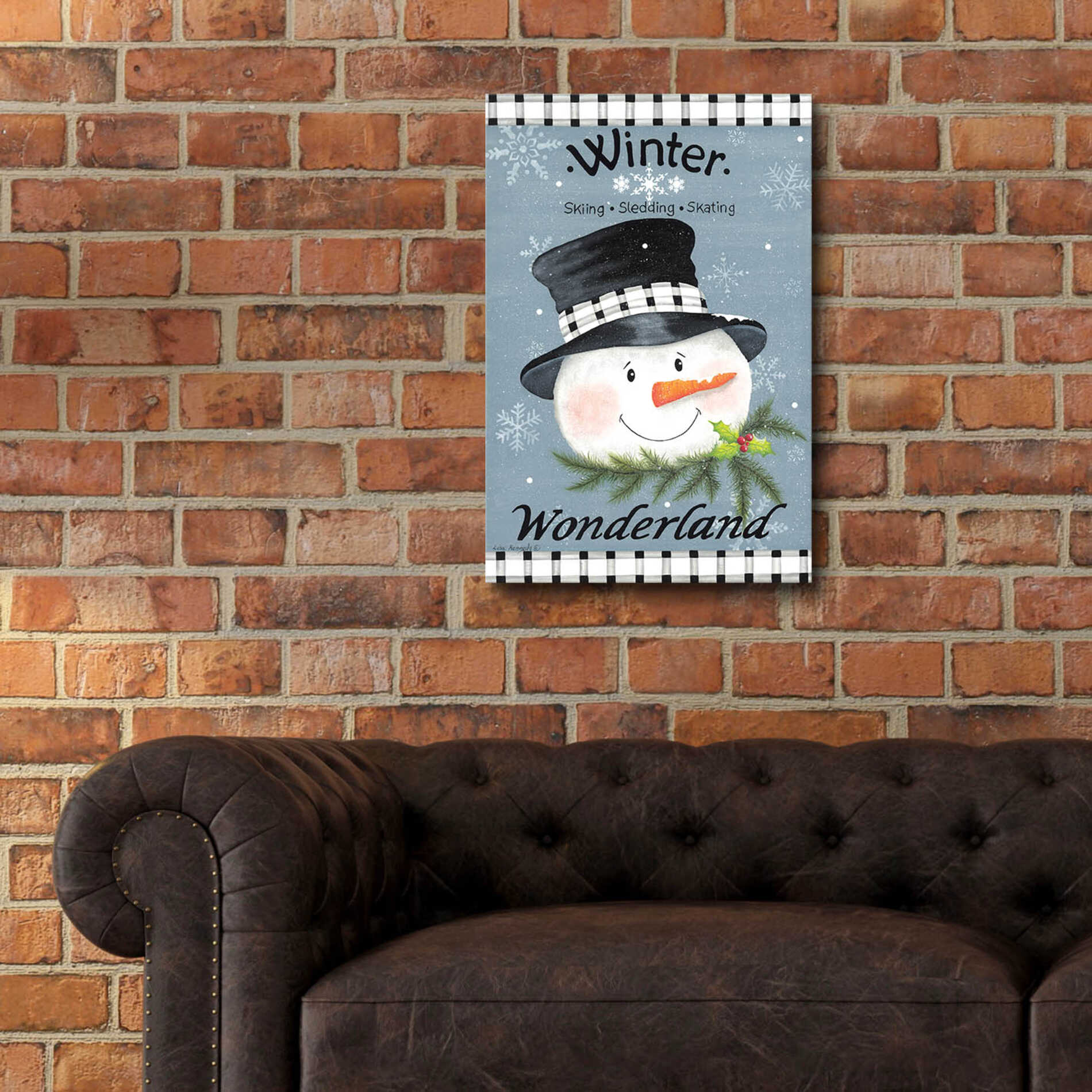 Epic Art 'Winter Wonderland' by Lisa Kennedy, Acrylic Glass Wall Art,16x24