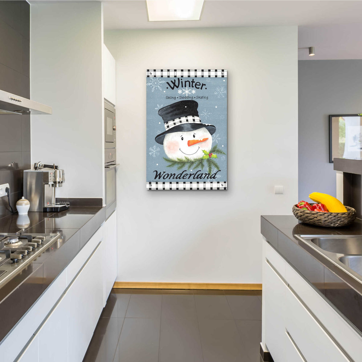 Epic Art 'Winter Wonderland' by Lisa Kennedy, Acrylic Glass Wall Art,24x36