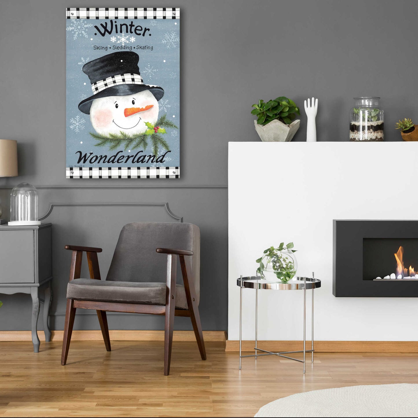 Epic Art 'Winter Wonderland' by Lisa Kennedy, Acrylic Glass Wall Art,24x36