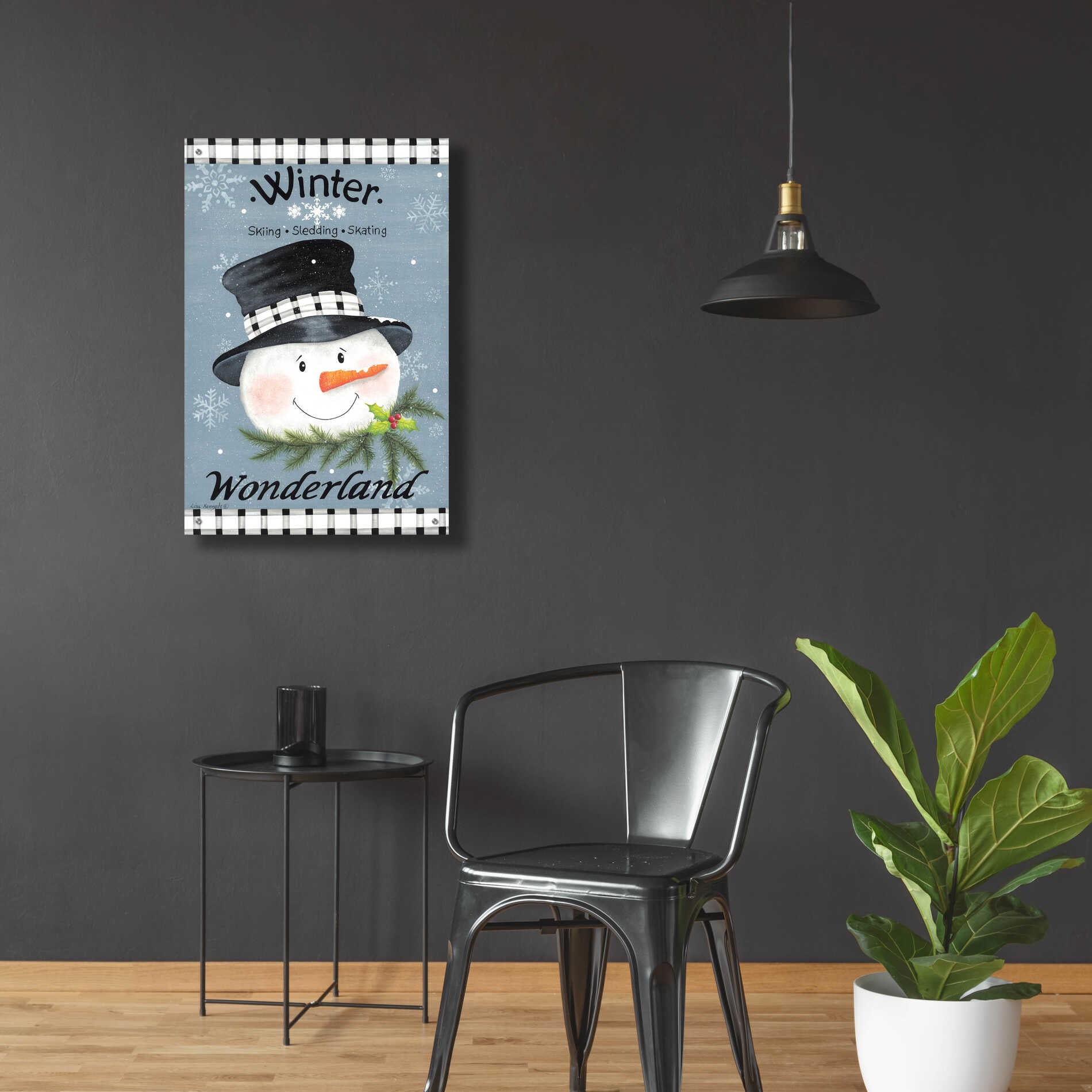 Epic Art 'Winter Wonderland' by Lisa Kennedy, Acrylic Glass Wall Art,24x36