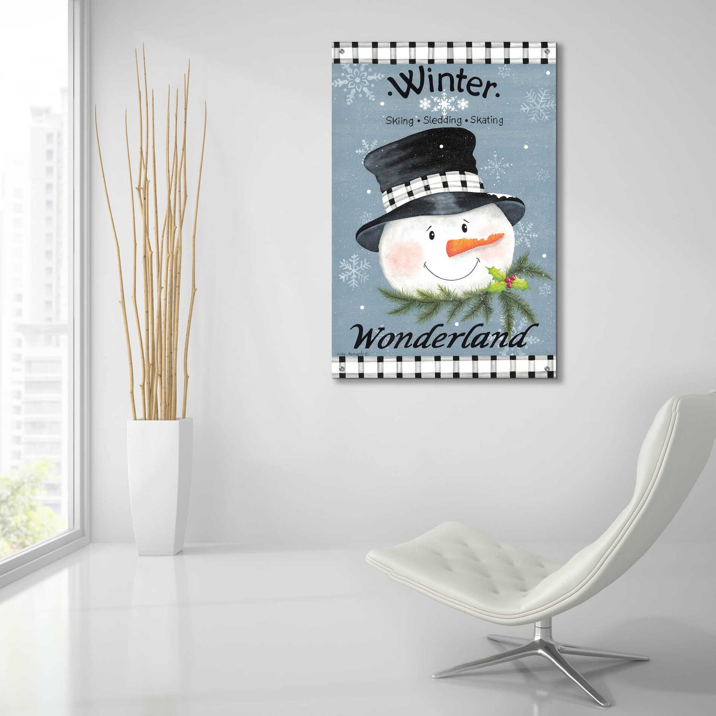 Epic Art 'Winter Wonderland' by Lisa Kennedy, Acrylic Glass Wall Art,24x36