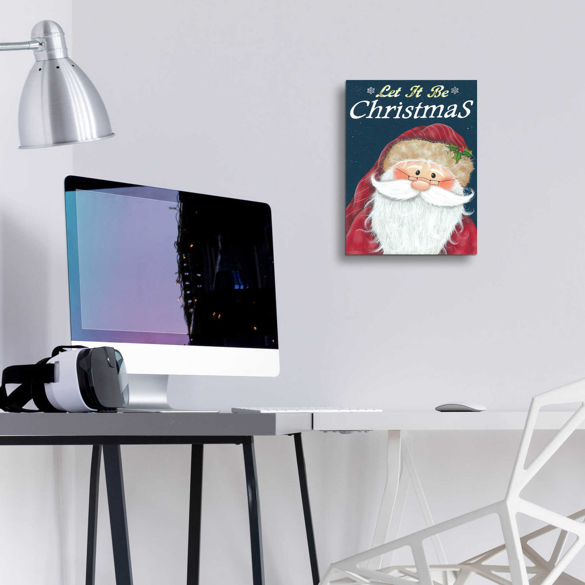 Epic Art 'Let It Be Christmas' by Lisa Kennedy, Acrylic Glass Wall Art,12x16