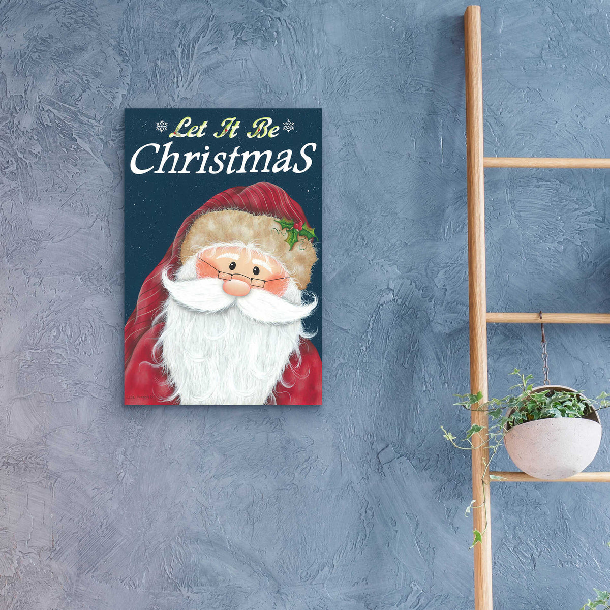Epic Art 'Let It Be Christmas' by Lisa Kennedy, Acrylic Glass Wall Art,16x24