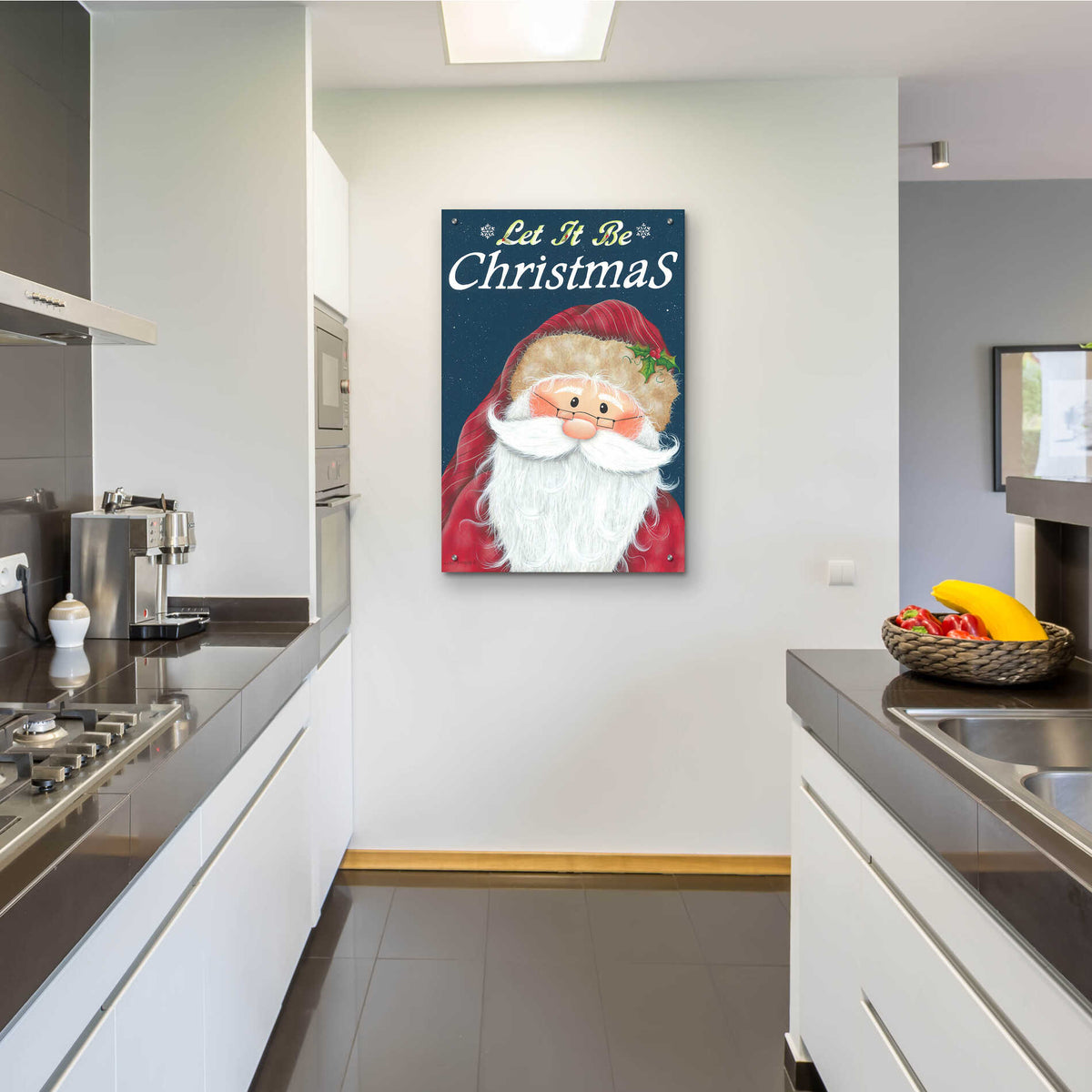 Epic Art 'Let It Be Christmas' by Lisa Kennedy, Acrylic Glass Wall Art,24x36