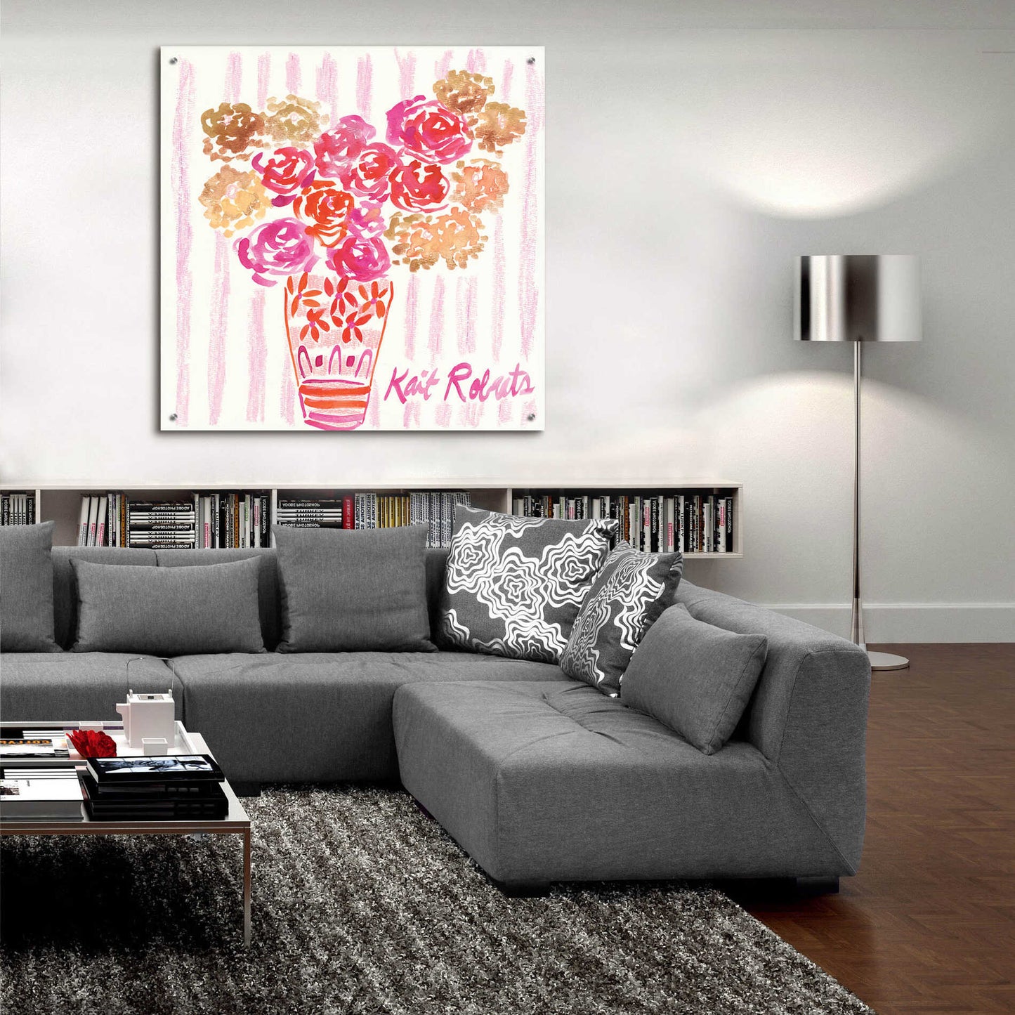 Epic Art 'Boudoir Blooms' by Kait Roberts, Acrylic Glass Wall Art,36x36