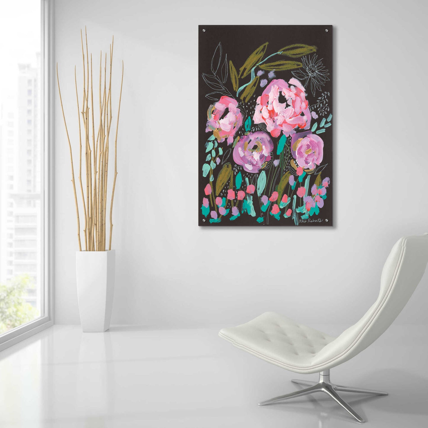 Epic Art 'Faerie Garden' by Kait Roberts, Acrylic Glass Wall Art,24x36