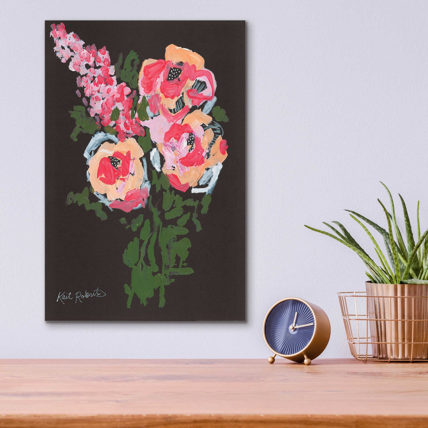 Epic Art 'Flowers for Charlotte' by Kait Roberts, Acrylic Glass Wall Art,12x16