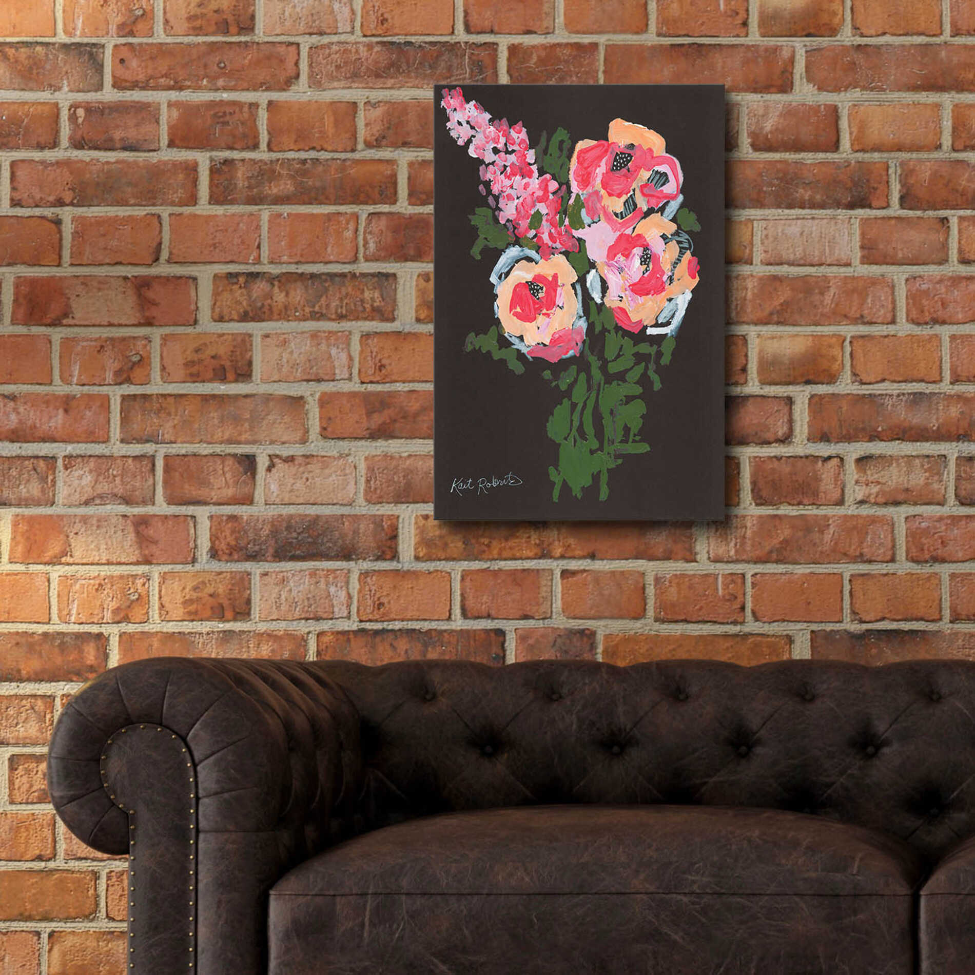 Epic Art 'Flowers for Charlotte' by Kait Roberts, Acrylic Glass Wall Art,16x24