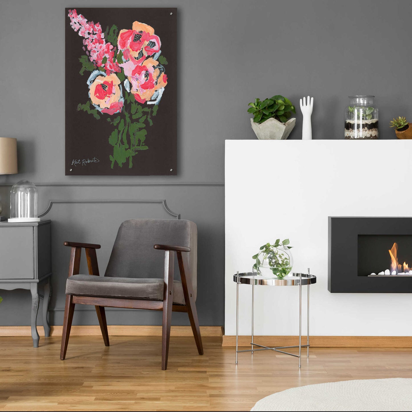 Epic Art 'Flowers for Charlotte' by Kait Roberts, Acrylic Glass Wall Art,24x36