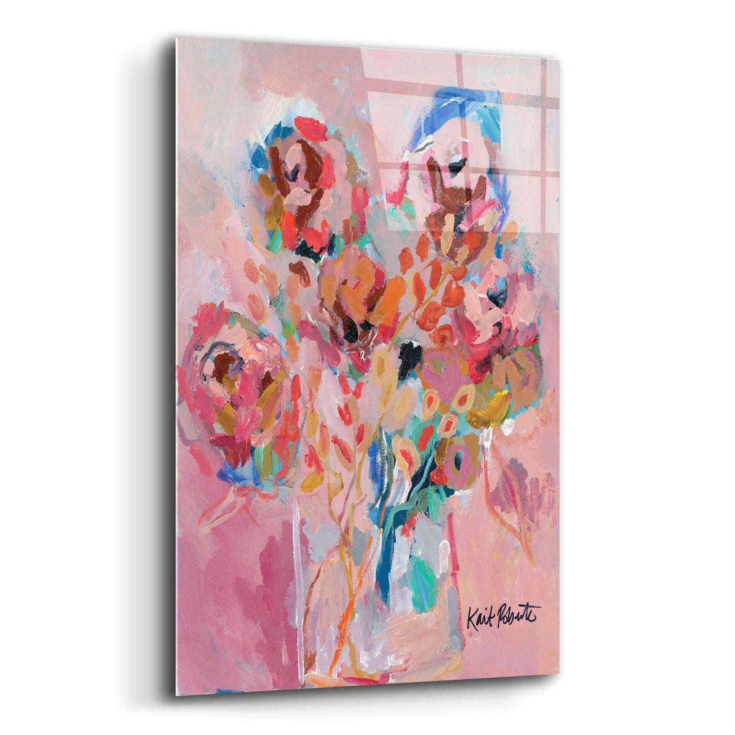 Epic Art 'Dream Blooms' by Kait Roberts, Acrylic Glass Wall Art,12x16