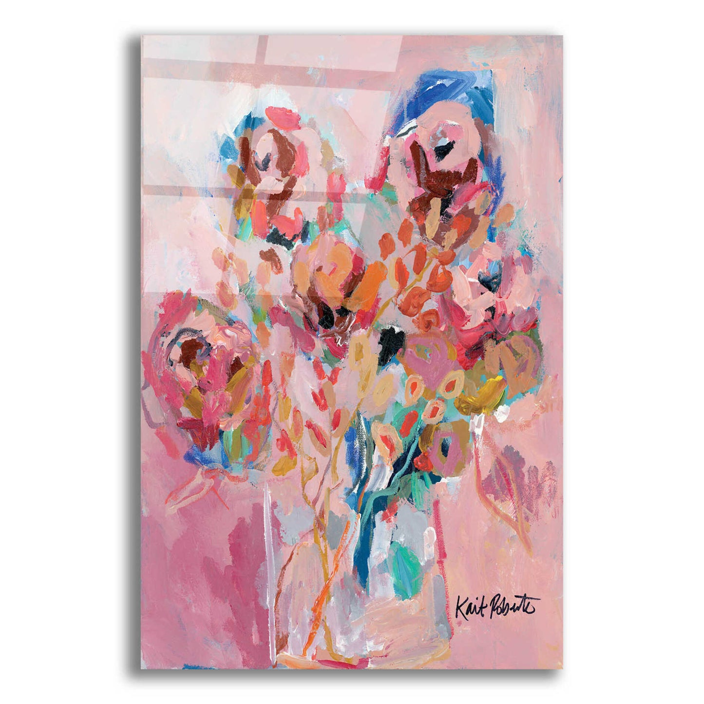 Epic Art 'Dream Blooms' by Kait Roberts, Acrylic Glass Wall Art,12x16