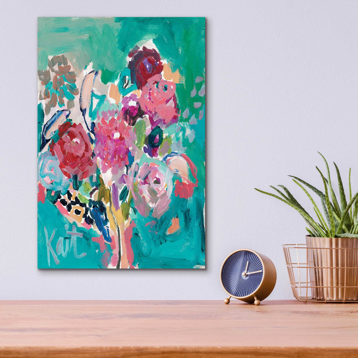 Epic Art 'Plant Beauty' by Kait Roberts, Acrylic Glass Wall Art,12x16