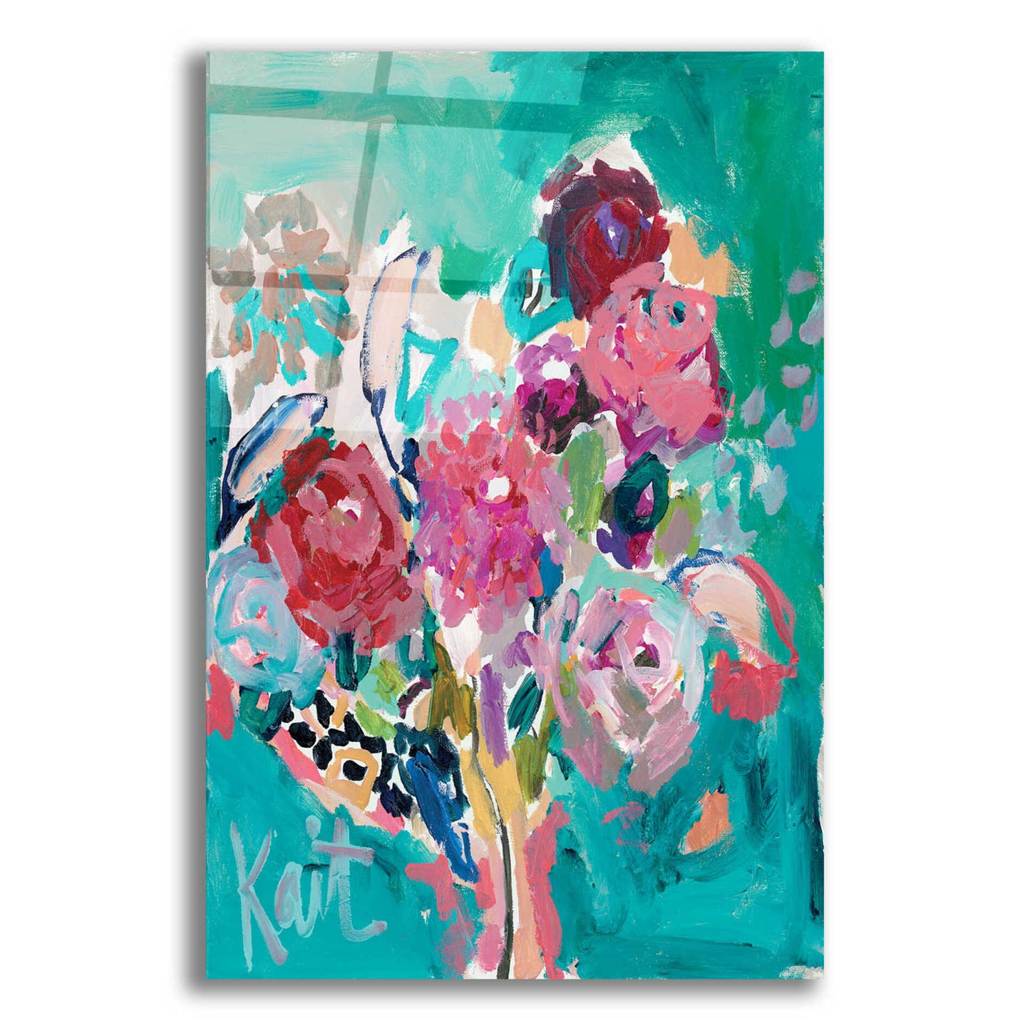 Epic Art 'Plant Beauty' by Kait Roberts, Acrylic Glass Wall Art,12x16