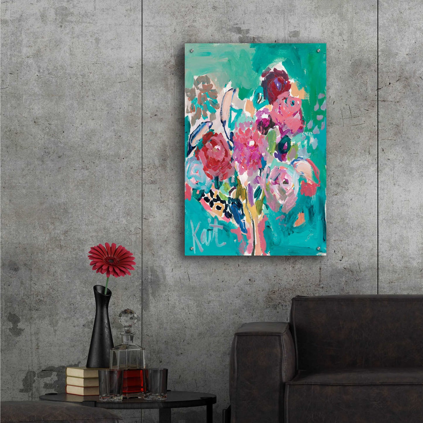 Epic Art 'Plant Beauty' by Kait Roberts, Acrylic Glass Wall Art,24x36