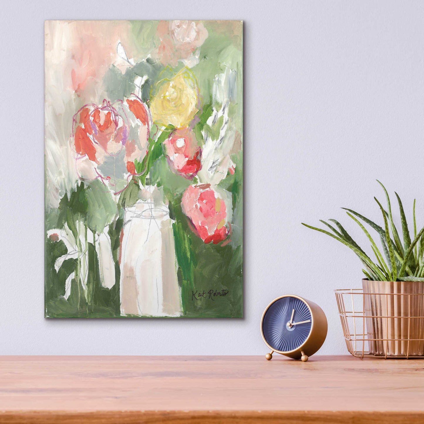 Epic Art 'Flowers for Diane' by Kait Roberts, Acrylic Glass Wall Art,12x16