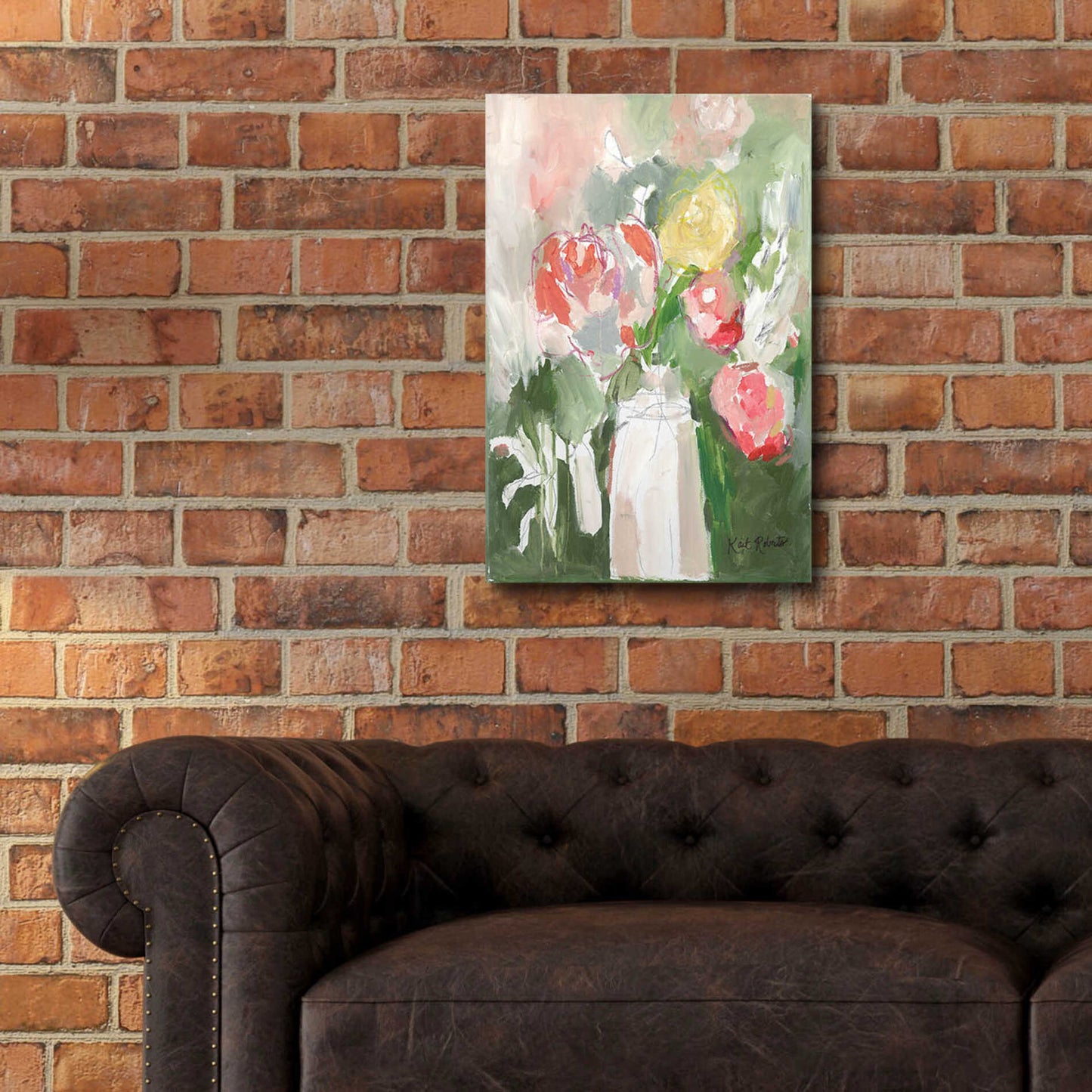 Epic Art 'Flowers for Diane' by Kait Roberts, Acrylic Glass Wall Art,16x24