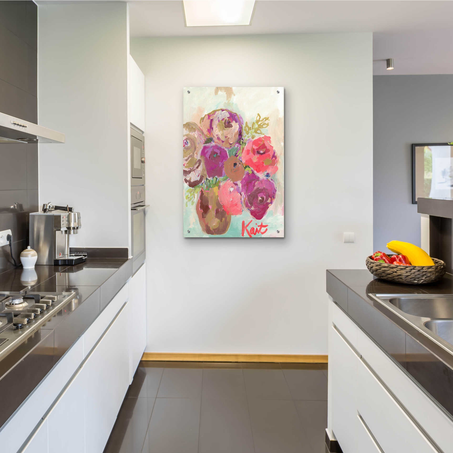 Epic Art 'Heart Healing Flowers' by Kait Roberts, Acrylic Glass Wall Art,24x36