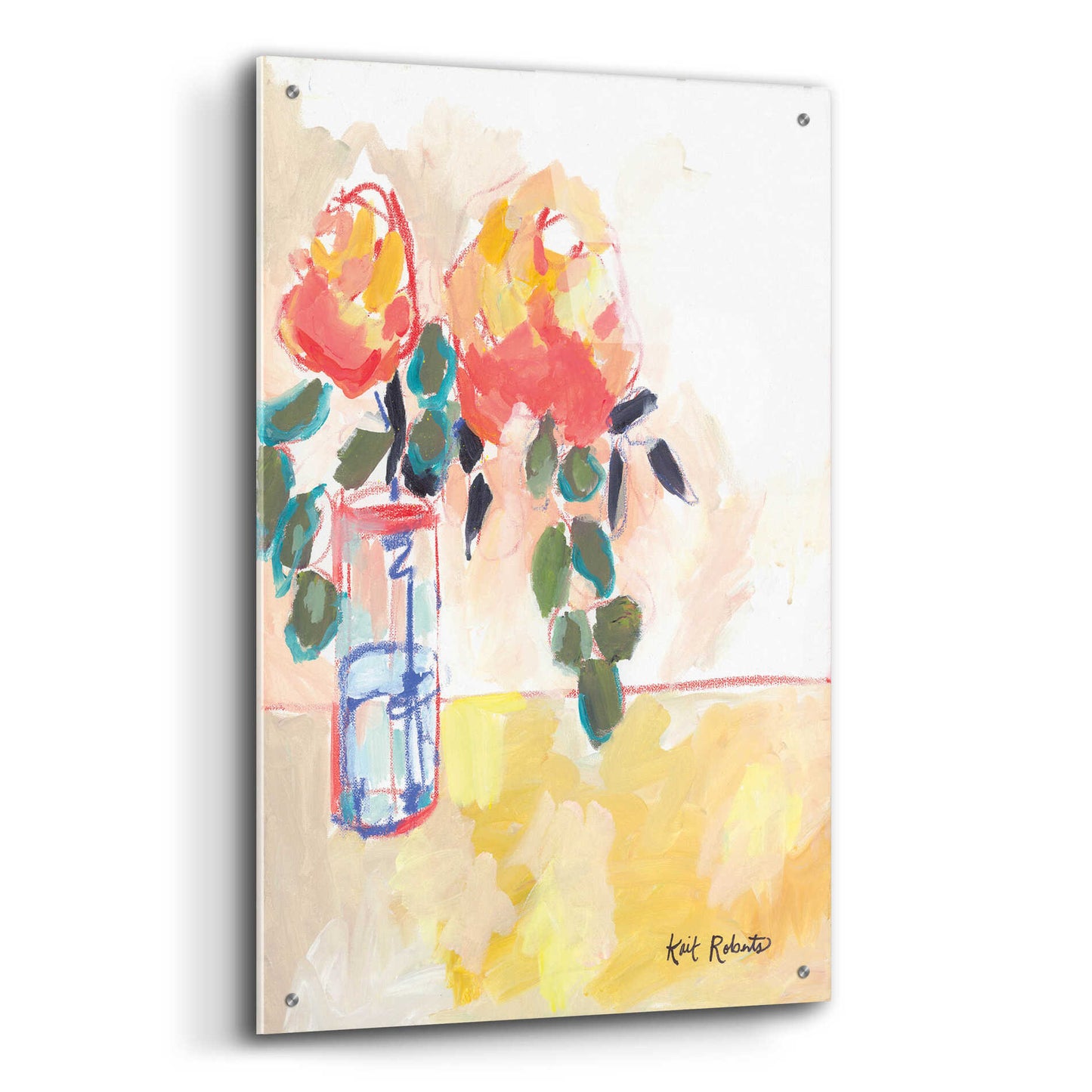 Epic Art 'Flowers for Judy' by Kait Roberts, Acrylic Glass Wall Art,24x36